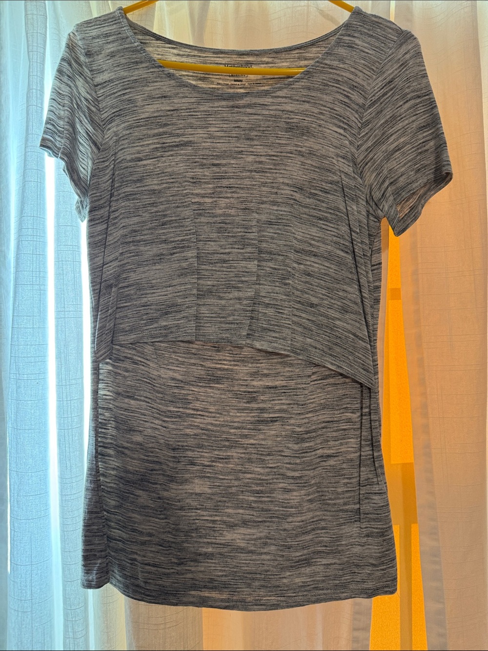 Motherhood Maternity Heathered Gray Nursing Camisole Tee